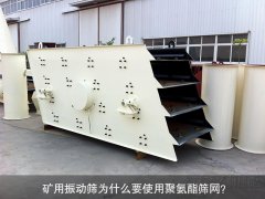礦用振動(dòng)篩為什么要使用聚氨酯篩網(wǎng)？